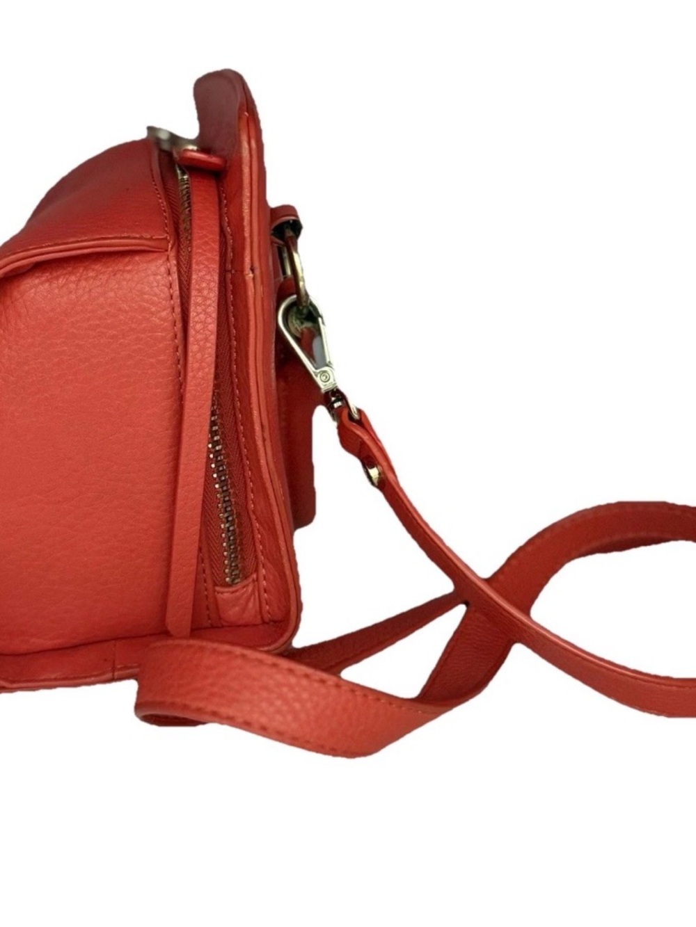 Red Leather Sam Edelman Crsbdy Retro Sleek Clueless 90’s 8.5”W x 7.5”H x 3.5”D - Picture 3 of 16